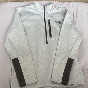 The North Face Light Gray and Dark Gray Pullover